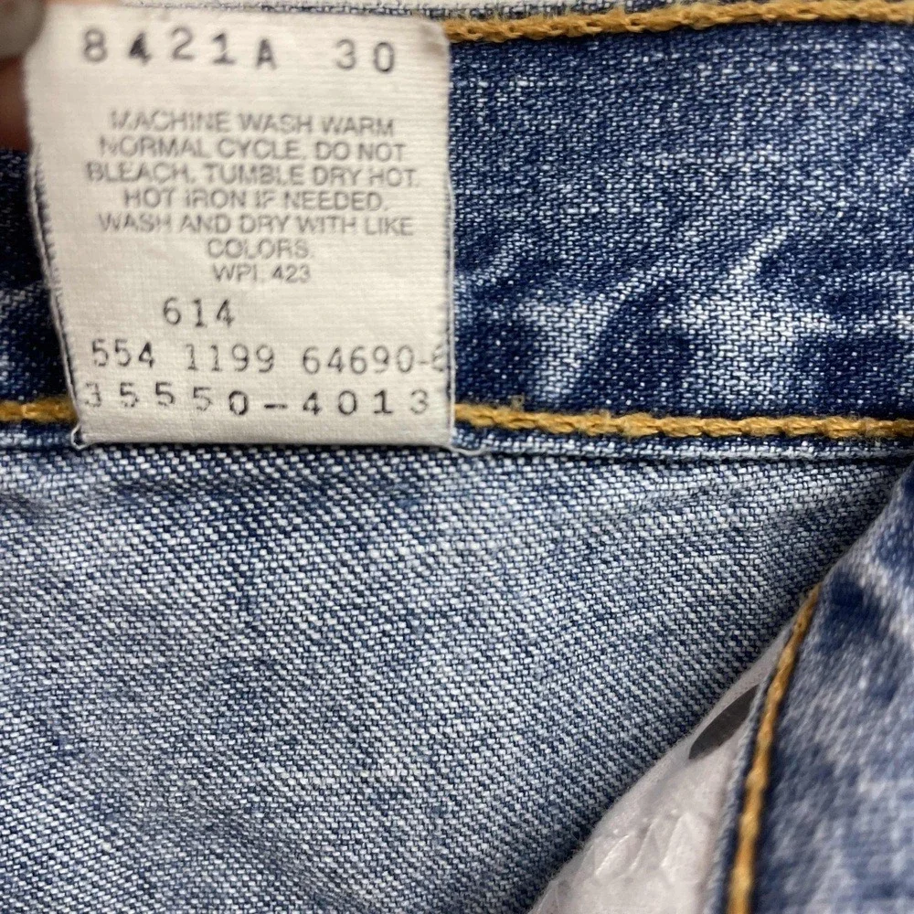 Levi's 550 Relaxed Fit Denim Shorts Mens 36 Blue Made in‎ USA Vintage 35550-4013